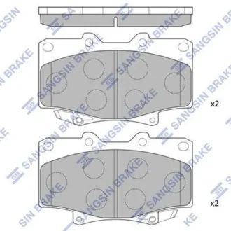 Тормозные колодки кт. Hi-Q (SANGSIN) SP1217