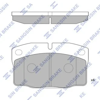 Колодки тормозные передние Opel Vectra C (05-), Volvo S40, V40 Hi-Q (SANGSIN) SP1258
