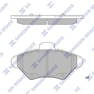 Гальмівні колодки, дискові Hi-Q (SANGSIN) SP1262