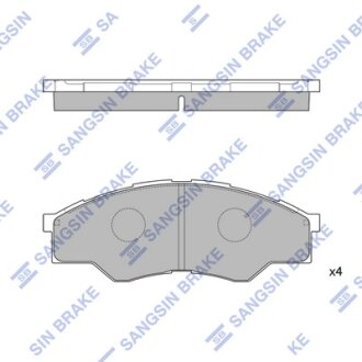 Колодки тормозные передние Toyota Hi-Lux (04-) Hi-Q (SANGSIN) SP1276