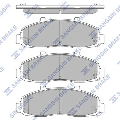 Колодки тормозные передние Ford F150 PICK-UP Hi-Q (SANGSIN) SP1282 (фото 1)