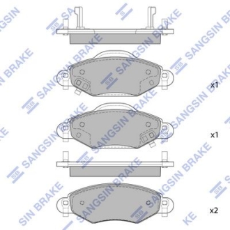 Колодки тормозные дисковые Hi-Q (SANGSIN) SP1419