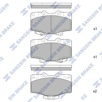 Колодки тормозные передние Toyota 4Runner (-01) Hi-Q (SANGSIN) SP1420