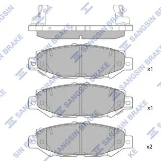 Колодки тормозные дисковые Hi-Q (SANGSIN) SP1432