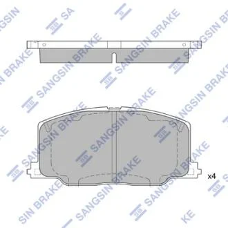 Колодки тормозные дисковые Hi-Q (SANGSIN) SP1436