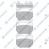 Колодки гальмівні задні Subaru Impreza (06-) HI-Q Hi-Q (SANGSIN) SP1487 (фото 1)