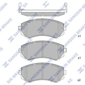 Колодки тормозные дисковые Hi-Q (SANGSIN) SP1492