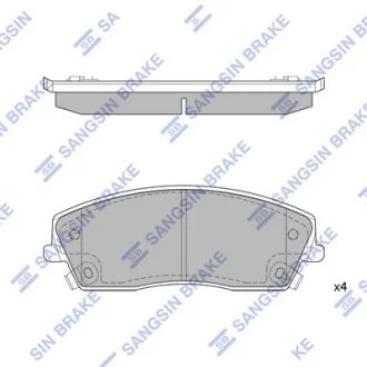 Колодки гальмівні передні Chrysler 300 (11-), Dodge Charger (11-) HI-Q Hi-Q (SANGSIN) SP1507