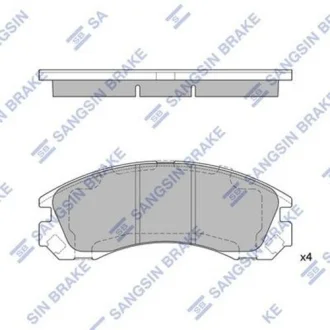 Колодки тормозные дисковые передние Hi-Q (SANGSIN) SP1523