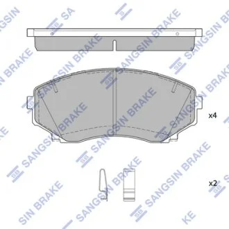 Колодки тормозные передние Mitsubishi Pajero Sport III (KS) (15-) Hi-Q (SANGSIN) SP1527A
