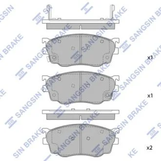 Колодки тормозные дисковые передние Hi-Q (SANGSIN) SP1529