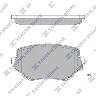 Тормозные колодки кт. Hi-Q (SANGSIN) SP1535