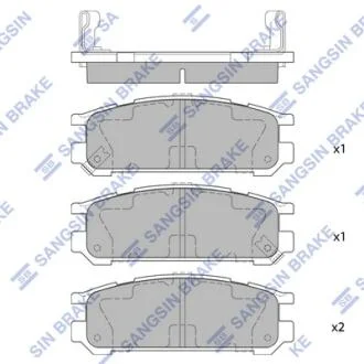 Колодки тормозные дисковые Hi-Q (SANGSIN) SP1537