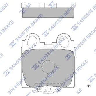 Колодки тормозные дисковые Hi-Q (SANGSIN) SP1554
