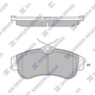 Тормозные колодки кт. Hi-Q (SANGSIN) SP1581