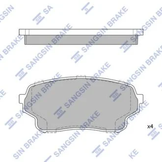 Гальмiвнi колодки кт. Hi-Q (SANGSIN) SP1583