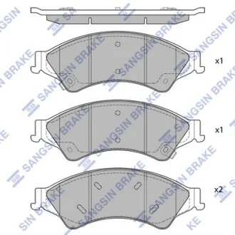 Колодки тормозные Hi-Q (SANGSIN) SP1596