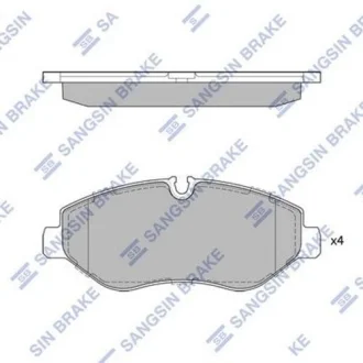 Тормозные колодки кт. Hi-Q (SANGSIN) SP1622