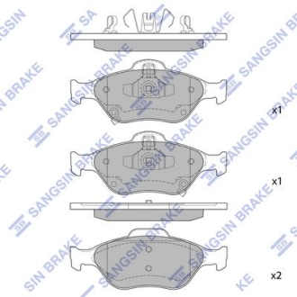 Колодки тормозные дисковые Hi-Q (SANGSIN) SP1632