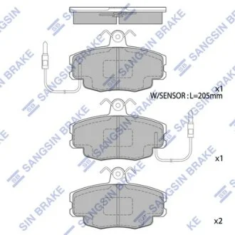 Колодки гальмівні передні Renault Clio I HI-Q Hi-Q (SANGSIN) SP1668