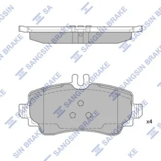 Колодки гальмівні передні BENZ A-CLASS (W168) (-04) HI-Q Hi-Q (SANGSIN) SP1744