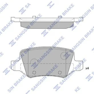 Колодки тормозные задние MB A-CLASS (W169) (04-), B-CLASS (W245) (05-) Hi-Q (SANGSIN) SP1748