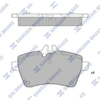 Колодки тормозные передние MB A-CLASS (W169) (04-), B-CLASS (W245) (05-) Hi-Q (SANGSIN) SP1749
