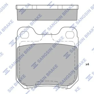 Колодки тормозные задние Opel Omega A, B, Vectra B Hi-Q (SANGSIN) SP1760