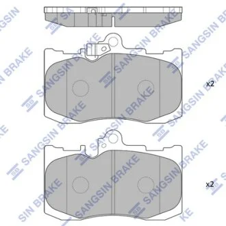 Колодки гальмівні передні Lexus GS350 (13-), IS350 (12-) HI-Q Hi-Q (SANGSIN) SP1773