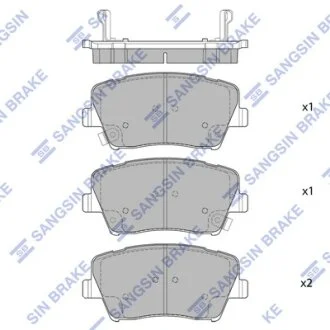 Колодки гальмівні передні Renault Talisman, Latitude, MB A-Klass HI-Q Hi-Q (SANGSIN) SP1778