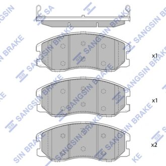 Колодки тормозные передние Chevrolet Equinox (08-), Pontiac Torrent (08-) Hi-Q (SANGSIN) SP1782