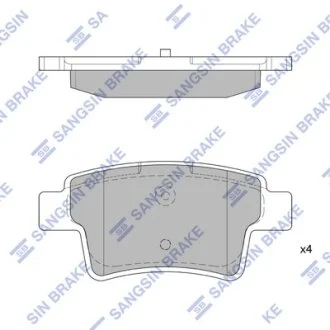 Колодки гальмівні задні Citroen C4 Picasso I (07-) HI-Q Hi-Q (SANGSIN) SP1831