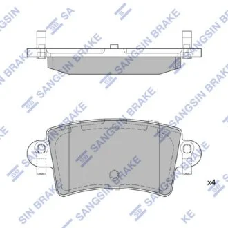 Колодки тормозные задние Renault Master II (JD) (00-) Hi-Q (SANGSIN) SP1895
