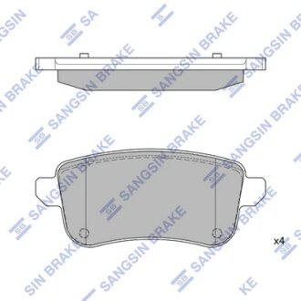 Комплект гальмівних колодок Hi-Q (SANGSIN) SP1903A
