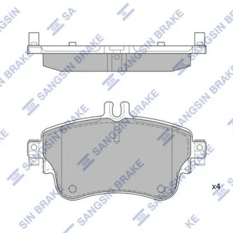 Колодки гальмівні передні MB A-CLASS (W176) (13-), MB B-CLASS (W246,W242) (11-) HI-Q Hi-Q (SANGSIN) SP1972