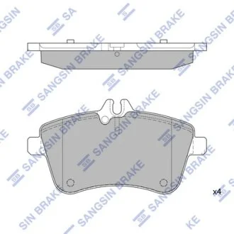 Колодки тормозные передние MB A (W169) (04-), B180 (W245) (05-) Hi-Q (SANGSIN) SP1989