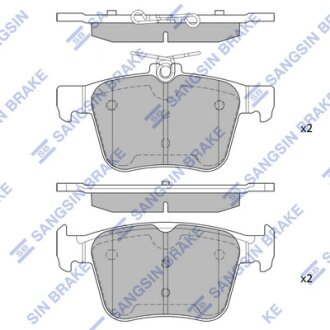 Комплект гальмівних колодок Hi-Q (SANGSIN) SP1998