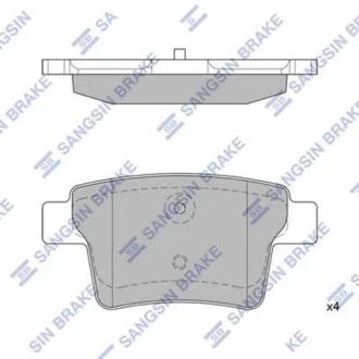 Тормозные колодки кт. Hi-Q (SANGSIN) SP2095