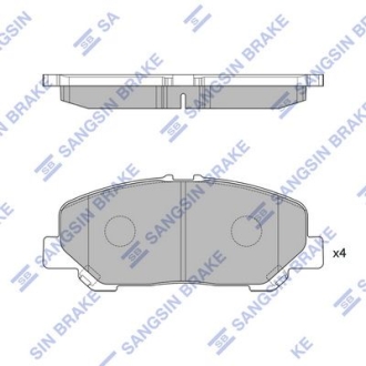 Колодки тормозные дисковые Hi-Q (SANGSIN) SP2183