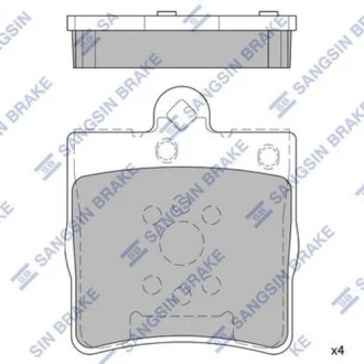 Комплект тормозных колодок из 4 шт. дисков Hi-Q (SANGSIN) SP2208