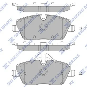 Колодки тормозные передние Mini Cooper (07-) Hi-Q (SANGSIN) SP2245