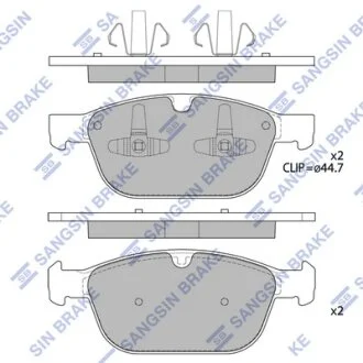 Колодки гальмівні передні Volvo XC60 (10-) HI-Q Hi-Q (SANGSIN) SP2320