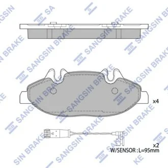 Колодки тормозные передние MB VIANO (W639) (03-) Hi-Q (SANGSIN) SP2331