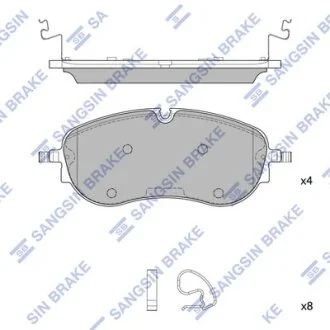 Колодки гальмівні передні VW ID.4 (21-), Audi Q4 E-TRON (22-) HI-Q Hi-Q (SANGSIN) SP4019