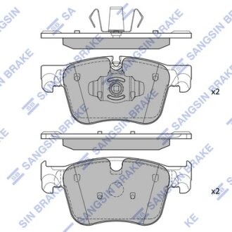 Колодки гальмівні передні Citroen Berlingo (18-), Opel Combo (18-), Peugeot 508 II (18-) HI-Q Hi-Q (SANGSIN) SP4032A