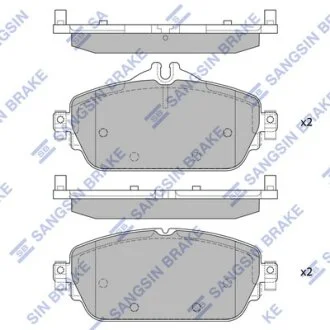 Колодки тормозные передние MB C180, C200 (W205) (13-) Hi-Q (SANGSIN) SP4044