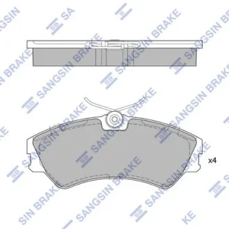 Колодки гальмівні передні VW Transporter (-03) HI-Q Hi-Q (SANGSIN) SP4053