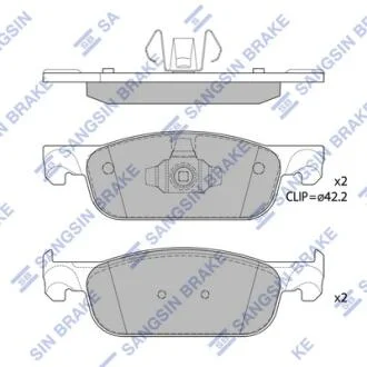 Тормозные колодки кт. Hi-Q (SANGSIN) SP4054