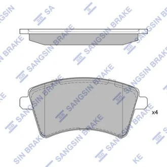 Комплект гальмівних колодок Hi-Q (SANGSIN) SP4059