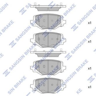 Гальмівні колодки, дискові Hi-Q (SANGSIN) SP4088